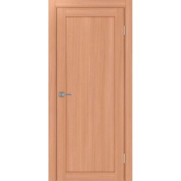 Межкомнатная дверь экошпон Турин 501.1 ясень тёмный глухая