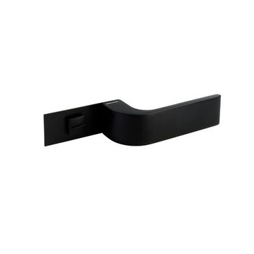 Дверная ручка 612 WC на розетке Minimal чёрная матовая для замка Vitra