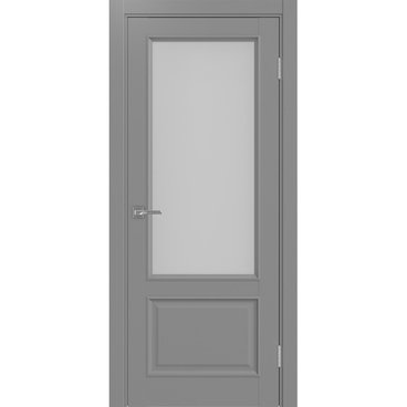 Межкомнатная дверь Тоскана багет 640.21 серый со стеклом