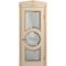 Межкомнатная дверь массив бука Viporte Лацио Амбиенте ваниль патина золото остекление 3
