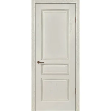 Межкомнатная дверь шпон Оливия ваниль глухая