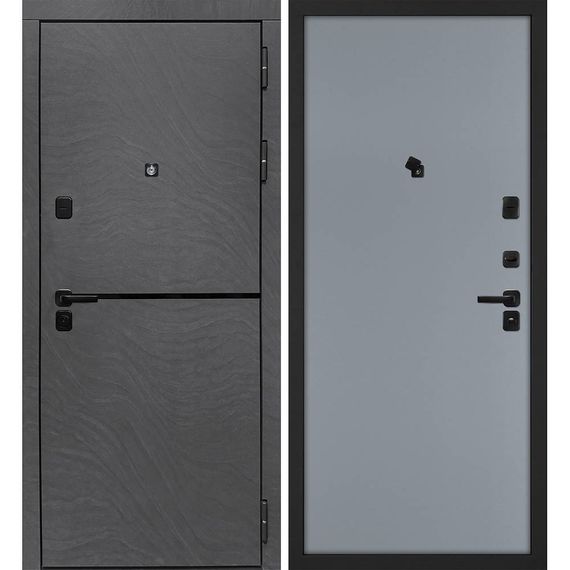 Входная дверь Горизонт дюна медея панель гладкая серая