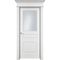 фото Межкомнатной двери эмаль Ofram Нафта 3 белая остеклённая