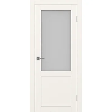 Межкомнатная дверь экошпон Турин 502.21 бежевый остеклённая