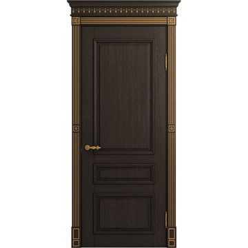 Межкомнатная дверь массив ясеня Viporte Рим шоколад глухая