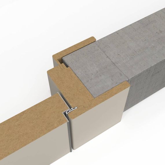 Комплект коробки Компланар REVERS с уплотнителем Zadoor 32x75 мм врезкой под петли AGB ECLIPSE 3.0