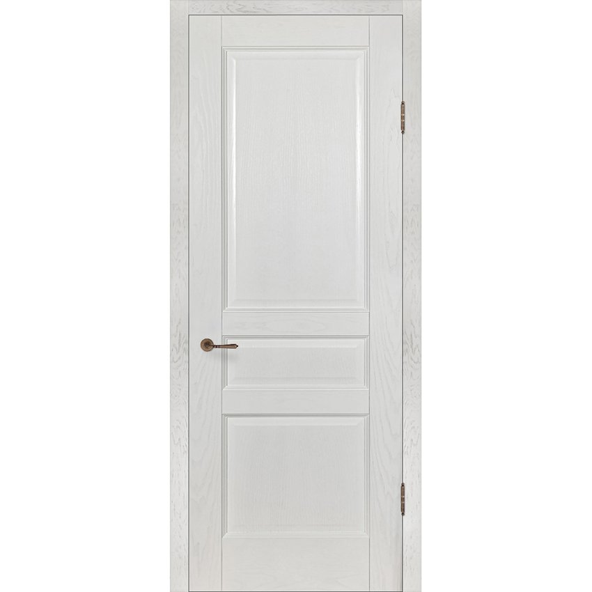 Межкомнатная дверь шпон Прованс 9 белый ясень глухая