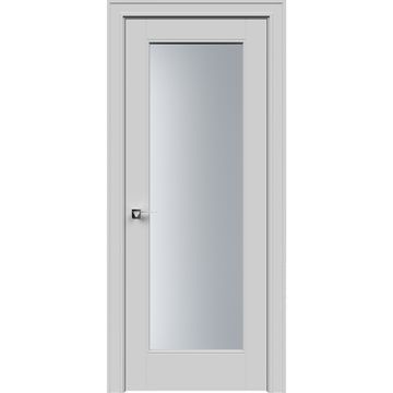 Межкомнатная дверь эмаль Дельта RAL 7047 со стеклом