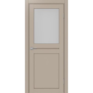 Межкомнатная дверь экошпон Турин 520.211 мокко остеклённая