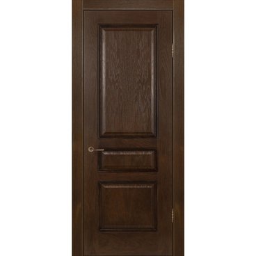 Межкомнатная дверь шпон Оливия тёмный орех глухая