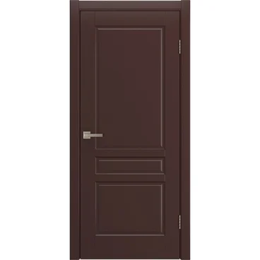 Межкомнатная дверь Бриз коричневая эмаль RAL 8016 глухая