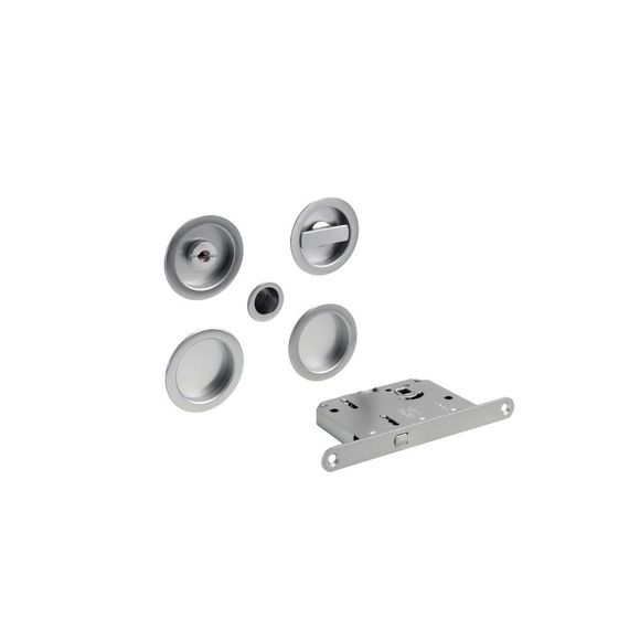 Дверная ручка для раздвижной двери с завёрткой круглая 58 мм