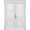 Фото двери Европа белая эмаль распашная двустворчатая без стекла