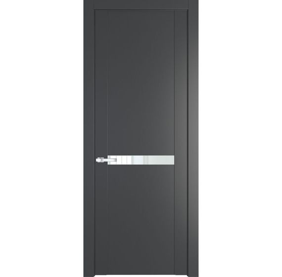 Межкомнатная дверь 1.4P графит остеклённая