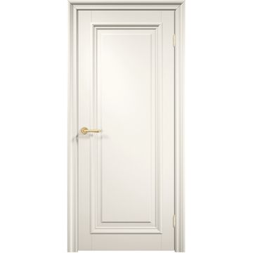 Межкомнатная дверь эмаль Дверцов Брессо 1 цвет белый RAL 9010 глухая