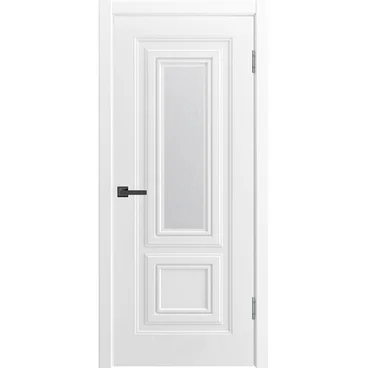 Межкомнатная дверь эмаль Титул 2 В1 белая со стеклом