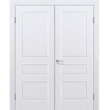 Двустворчатая распашная дверь Кобальт 27 аляска глухая