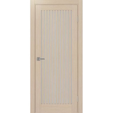 Межкомнатная дверь экошпон Турин 543.2 белёный дуб остеклённая