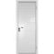 Межкомнатная алюминиевая дверь 12AG белая матовая RAL 9003 остеклённая