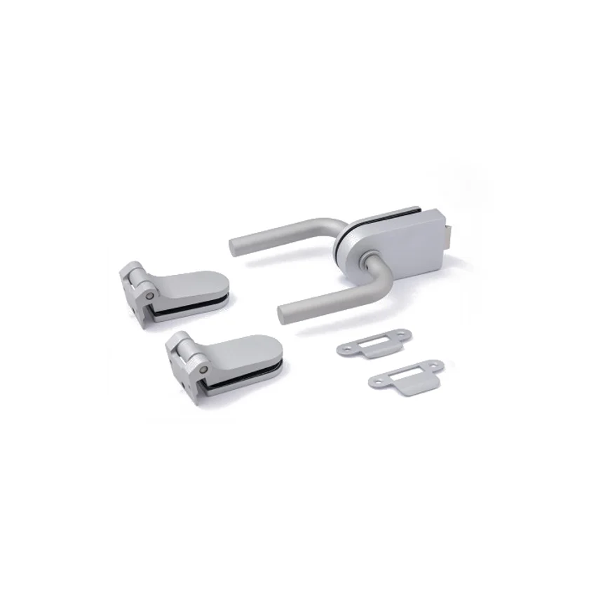 Комплект фурнитуры для стеклянной двери алюминий