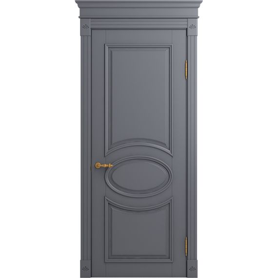 Межкомнатная дверь массив бука Viporte Лацио тауп глухая