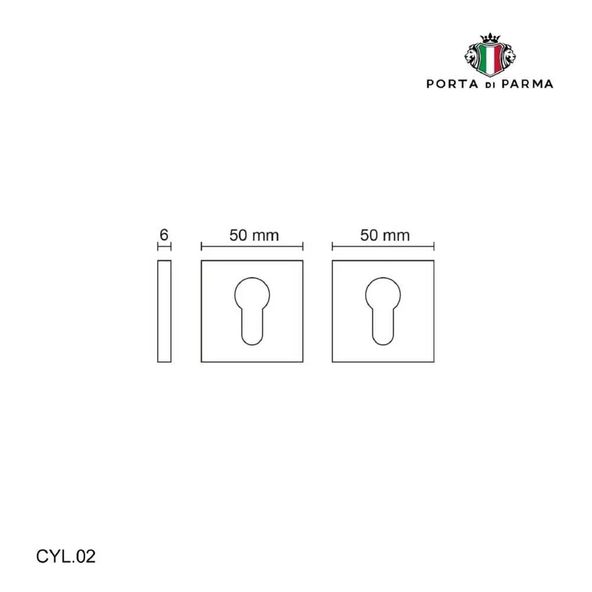 Накладка под цилиндр Porta Di Parma CYL.02