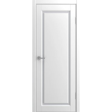 Межкомнатная дверь эмаль Мадрид-1 белая со стеклом