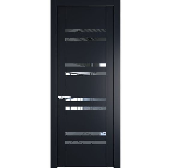 Межкомнатная дверь 1.6P нэви блу остеклённая