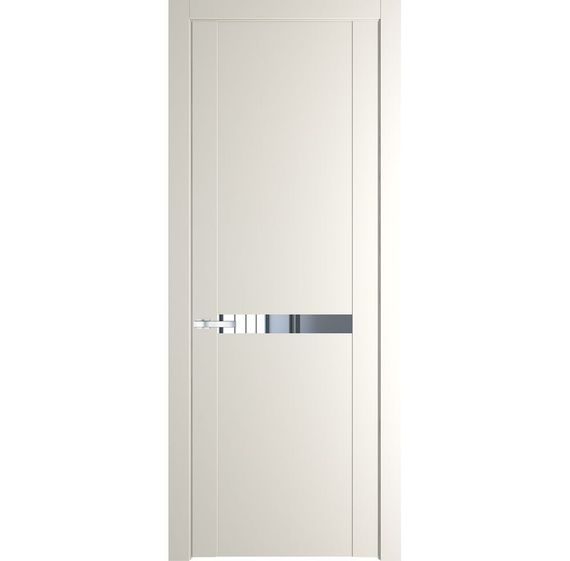 Межкомнатная дверь 1.4P перламутр белый остеклённая