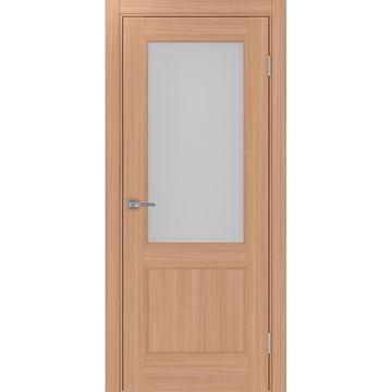 Межкомнатная дверь экошпон Турин Neo 502.21 ясень тёмный со стеклом