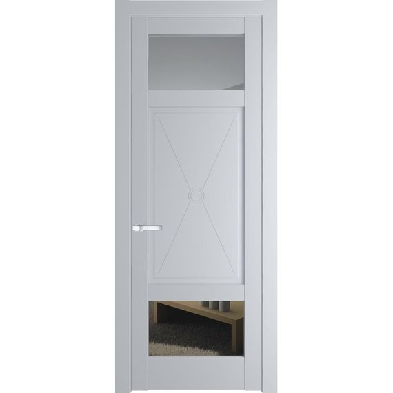 Межкомнатная дверь 1.3.2PM лайт грей остеклённая