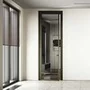 Межкомнатная алюминиевая дверь Loft-S 4 стекло прозрачное серое