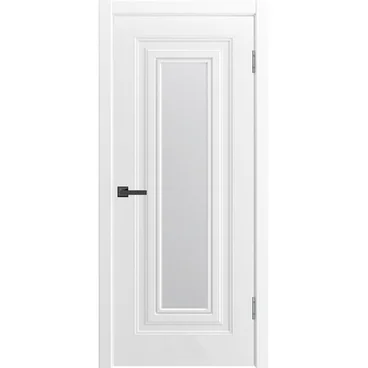 Межкомнатная дверь эмаль Титул 1 В1 белая со стеклом
