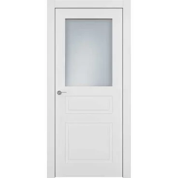 Межкомнатная дверь эмаль Классика 3 белая со стеклом
