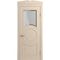 Межкомнатная дверь массив бука Viporte Лацио Амбиенте ваниль остекление 1