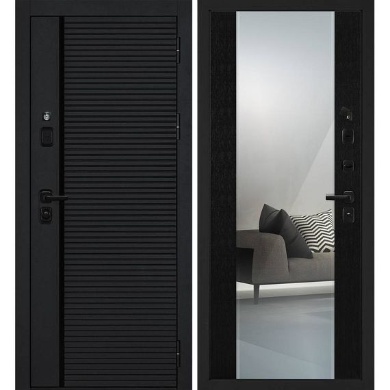 Входная дверь Галактика-173 панель венге зеркало