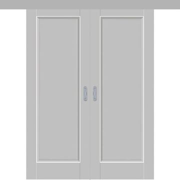 Раздвижная двустворчатая дверь Кобальт 26 манхэттен глухая