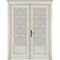 Фото двери Лондон 1 эмаль слоновая кость распашная двустворчатая со стеклом