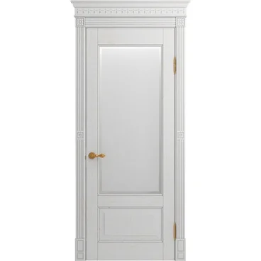 Межкомнатная дверь массив дуба Классика 1 аворио остеклённая