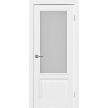 Межкомнатная дверь Тоскана багет 640.21 белый лёд со стеклом
