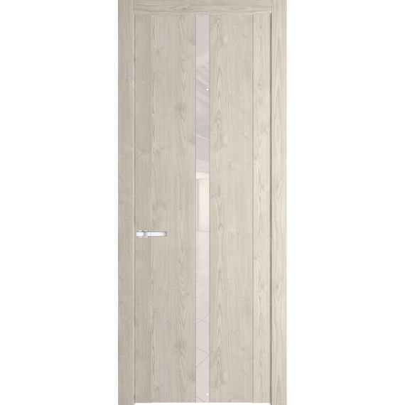 Межкомнатная дверь 1.8N каштан светлый остеклённая