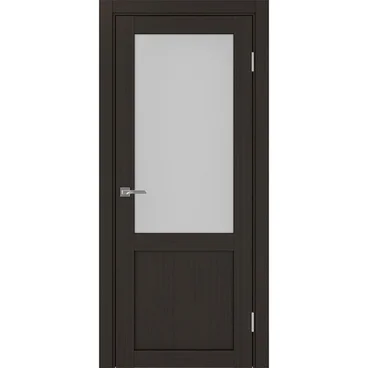 Межкомнатная дверь экошпон Турин 502.21 венге остеклённая