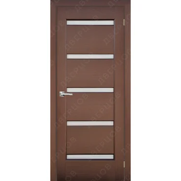 Межкомнатная дверь шпон Влада 2 венге остеклённая