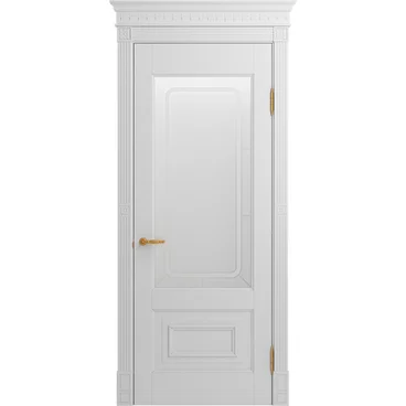 Межкомнатная дверь массив бука Viporte Неаполь белая эмаль остеклённая
