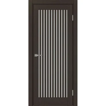 Межкомнатная дверь экошпон Турин 543.2 венге остеклённая