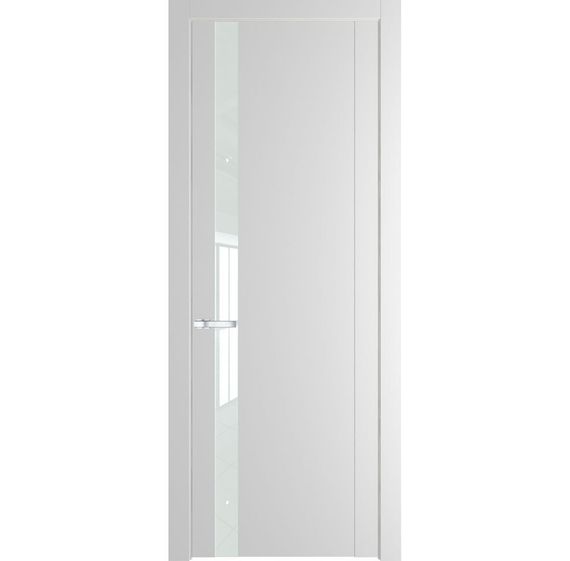 Межкомнатная дверь 1.2P крем вайт остеклённая