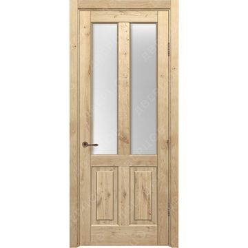 Межкомнатная дверь массив дуба с сучком Дверцов Авиано остеклённая