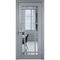 Фото межкомнатной двери эмаль Дверцов Брессо 4 цвет серый RAL 7047 остеклённая