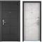 Входная стальная дверь Torex Ultimatum Next NT-1 графит матовый NT-1 бетон светлый