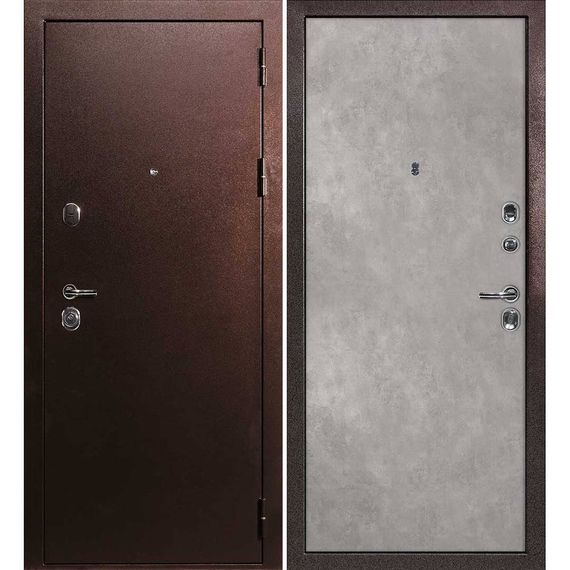 Входная дверь С-3 антик медь панель гладкая бетон